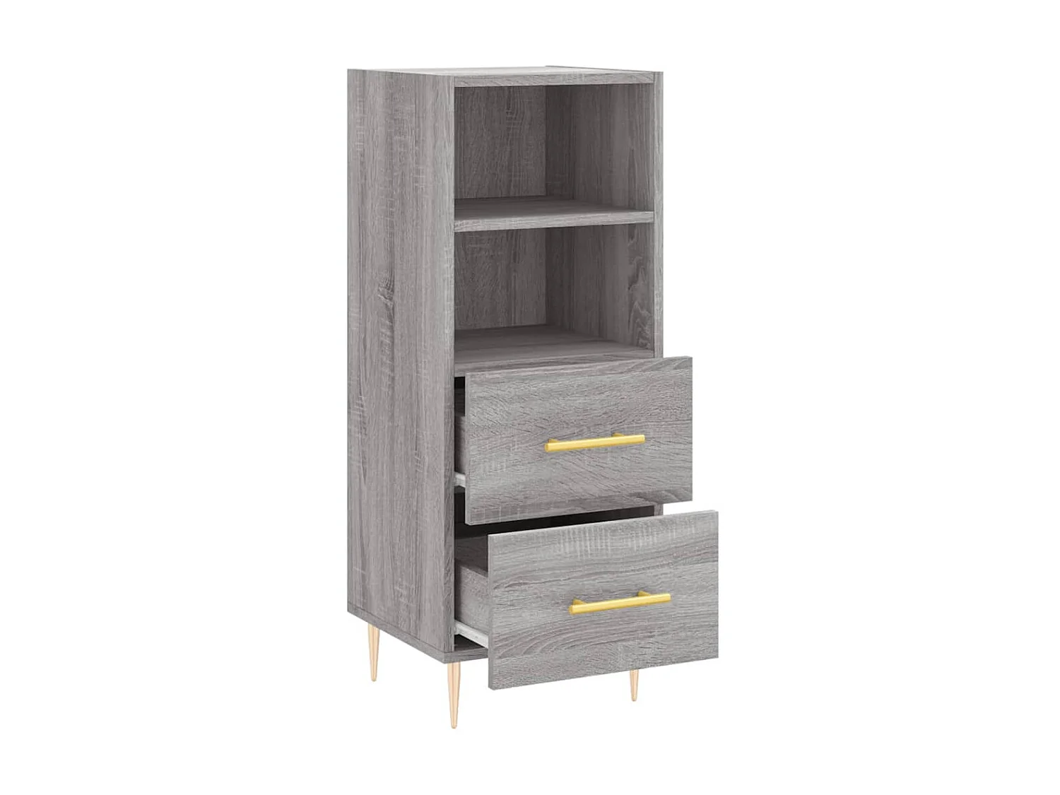 Buffet Sonoma gris 34,5x34x90 cm Bois d'ingénierie QWE55172