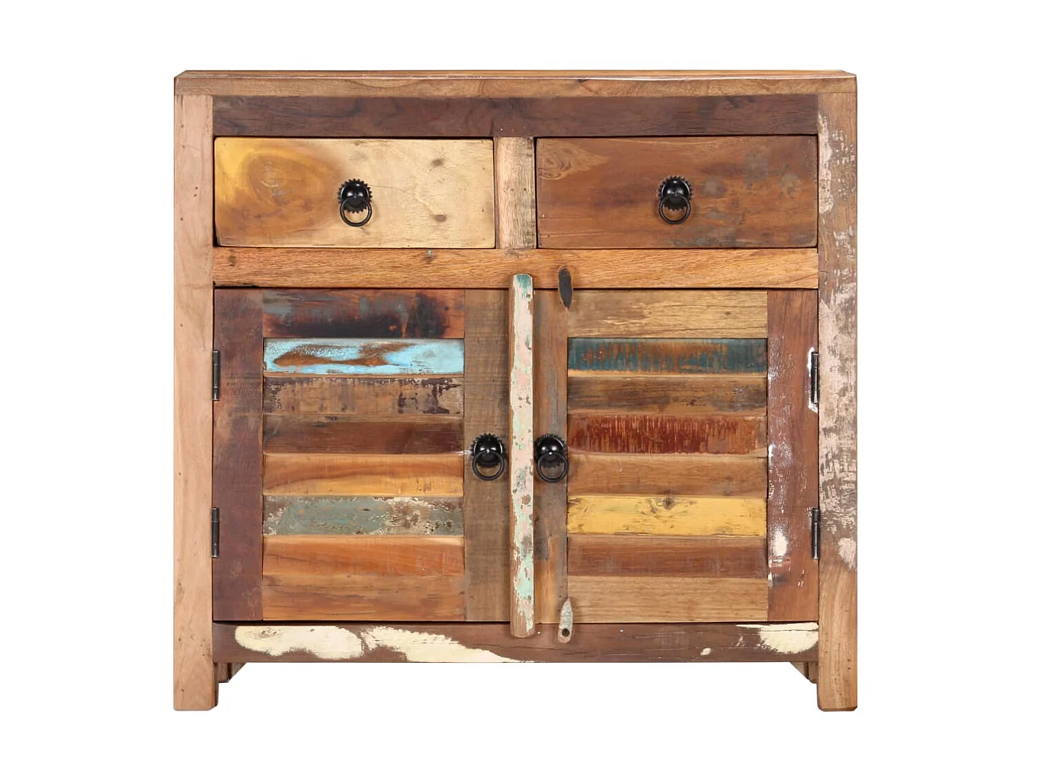 Dressoir 70x30x68 cm massief gerecycled hout NL286405