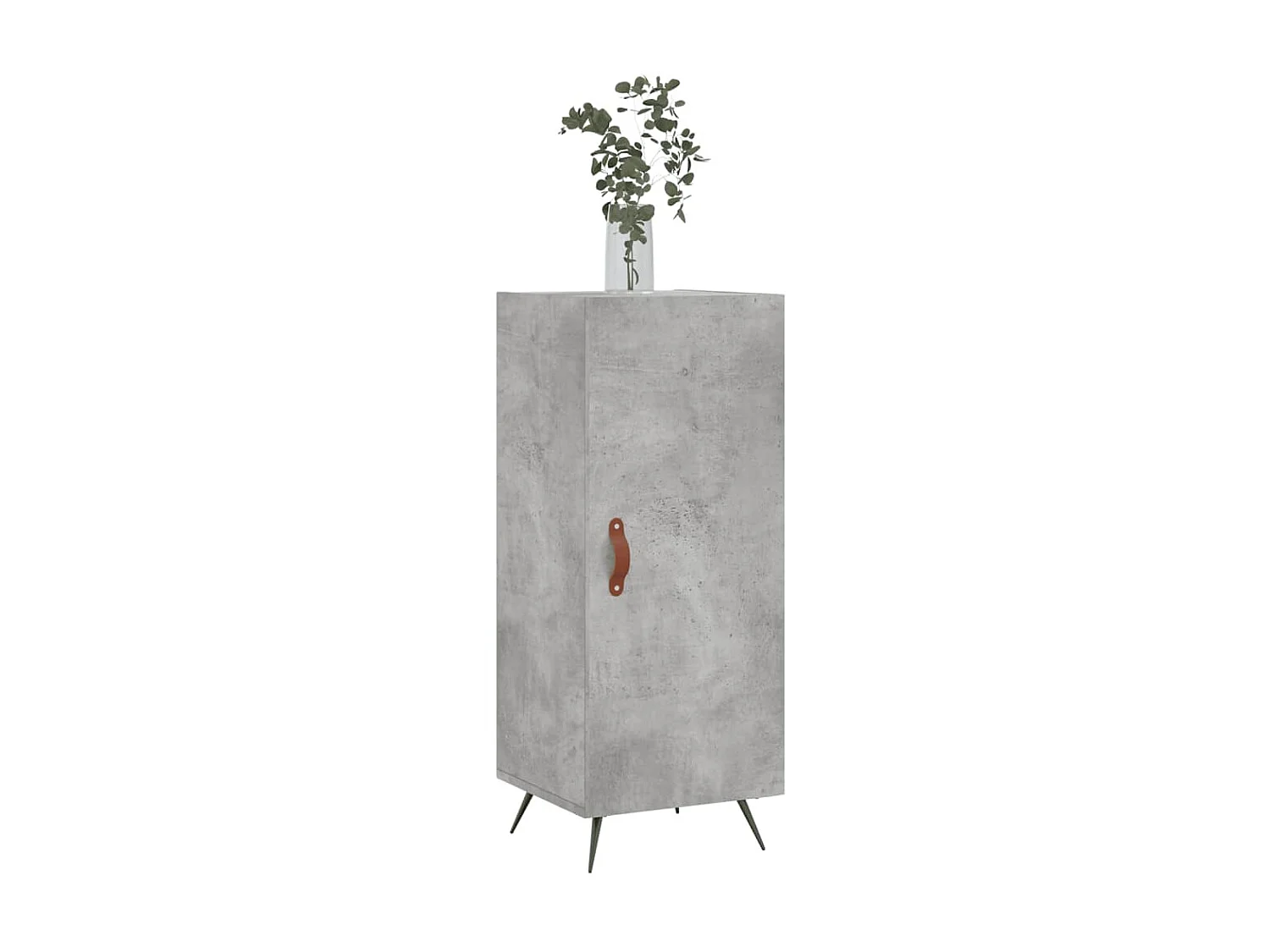 Buffet Gris béton 34,5x34x90 cm Bois d'ingénierie QWE90512