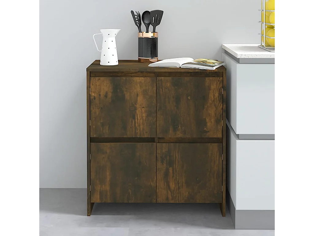 Buffet Chêne fumé 70x41x75 cm Bois d'ingénierie EGER93123