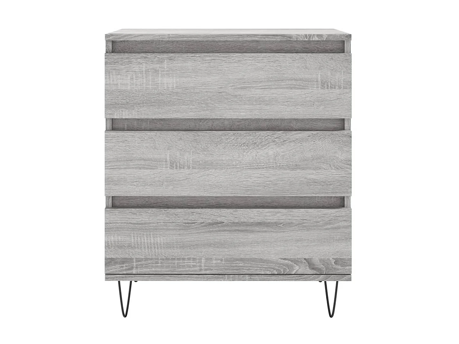 Aparador de madera contrachapada gris Sonoma 60x35x70 cm ES80348