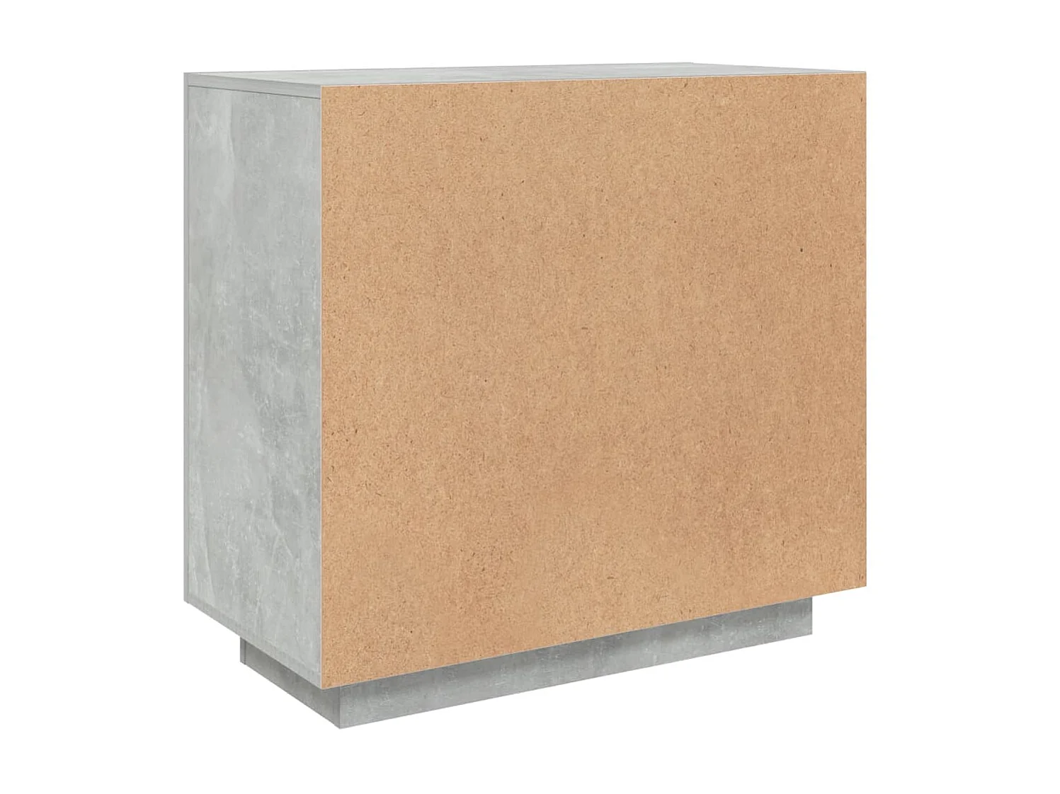 Buffet Gris béton 80x40x75 cm Bois d'ingénierie EGER24369