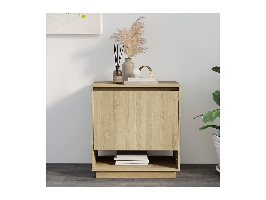 Buffet Chêne Sonoma 70x41x75 cm Aggloméré EGER62918
