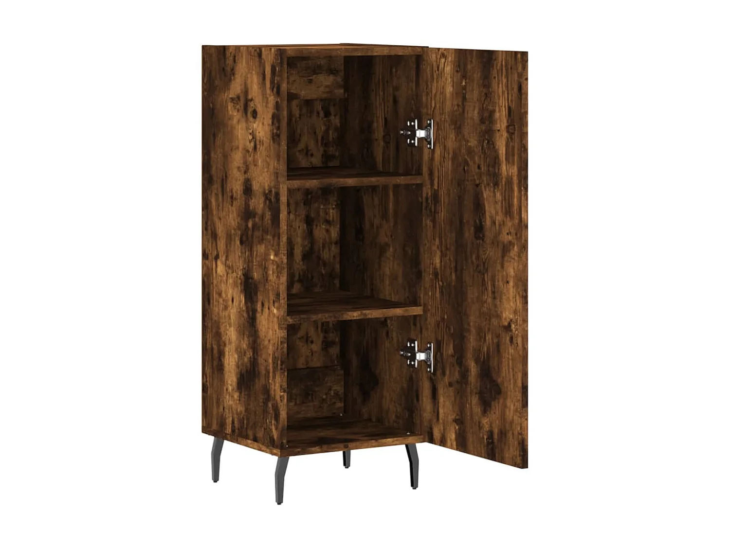 Buffet Chêne fumé 34,5x34x90 cm Bois d'ingénierie QWE86192