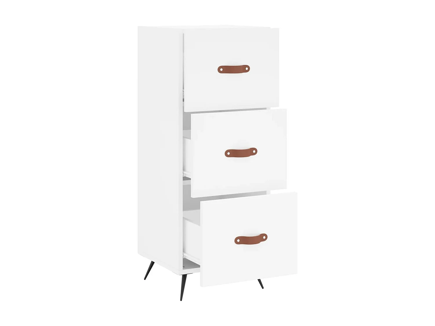 Dressoir 34,5x34x90 cm bewerkt hout wit NL629407