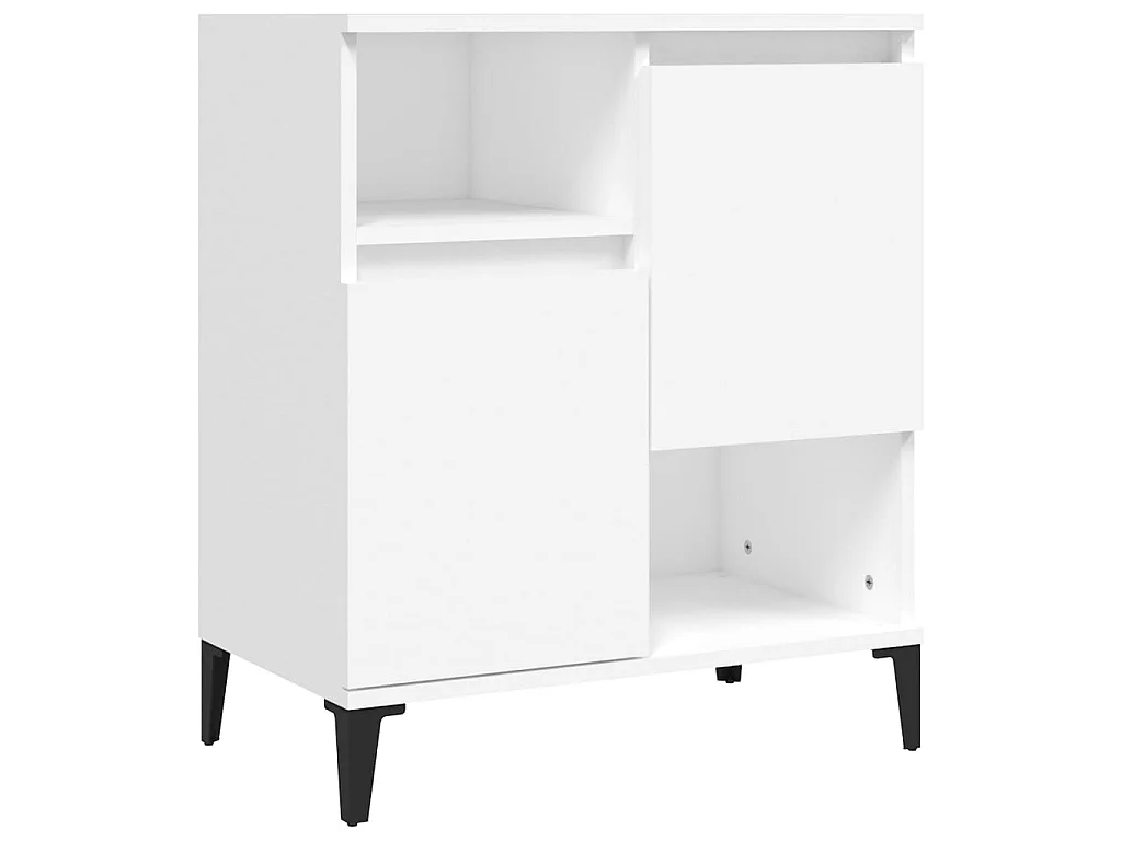 Aparador de madera contrachapada blanco 60x35x70 cm ES83327