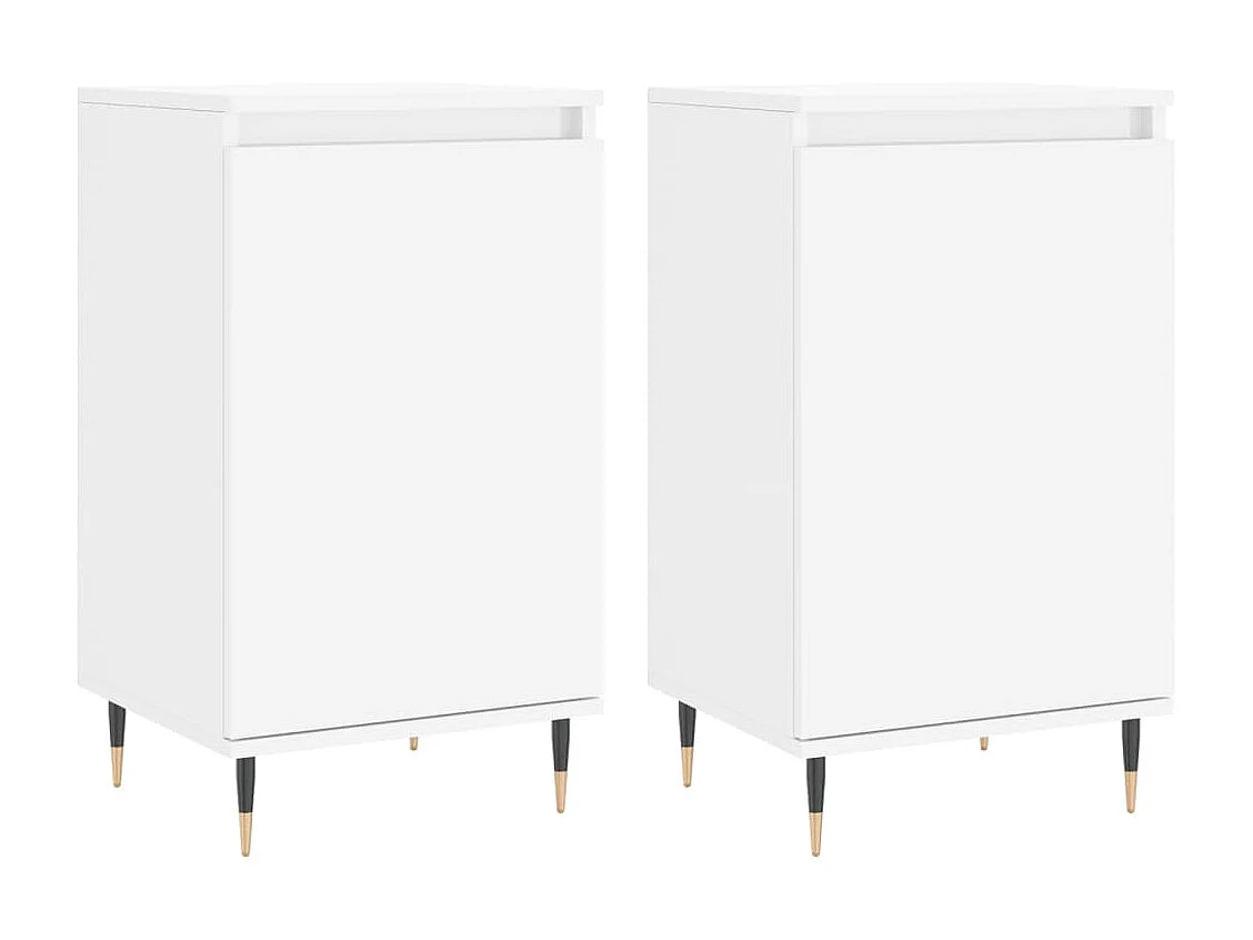 Aparadores 2 pcs 40x35x70 cm derivados de madeira branco PT225939