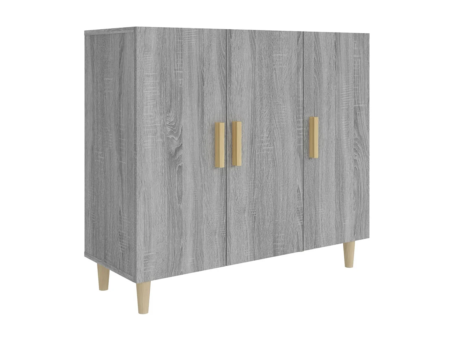 Buffet sonoma gris 90x34x80 cm bois d'ingénierie EGER74702
