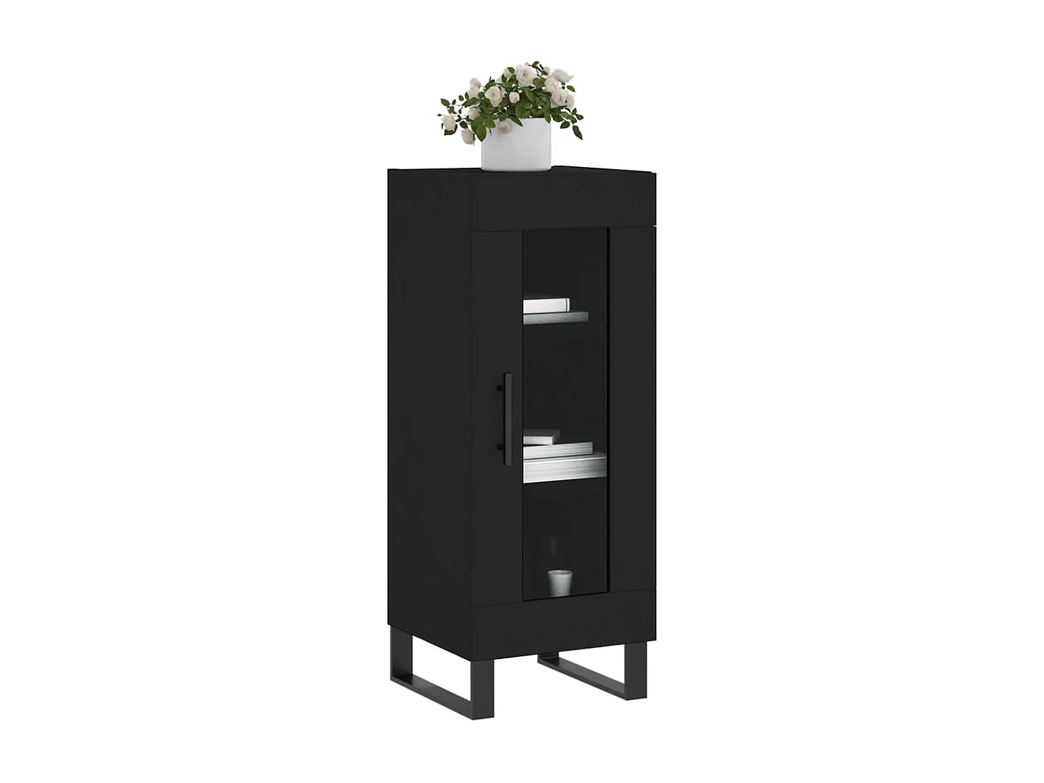 Aparador 34,5x34x90 cm derivados de madeira preto PT533498