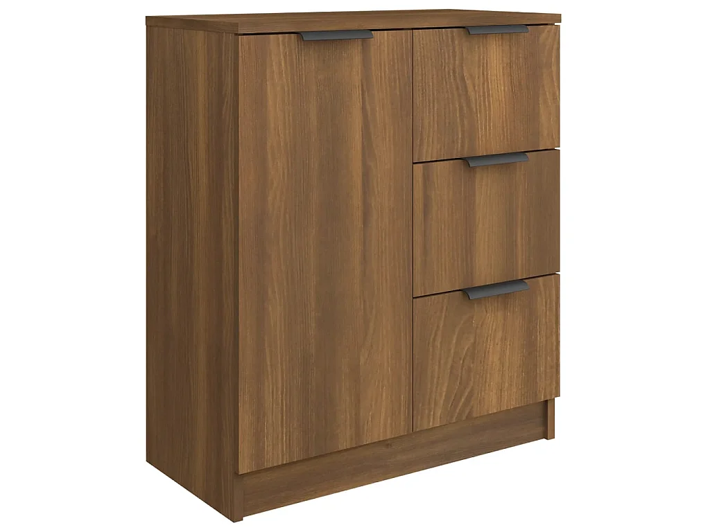 Buffet Chêne marron 60x30x70 cm Bois d'ingénierie EGER79664