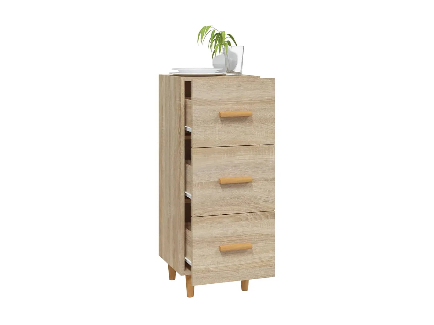 Buffet Chêne sonoma 34,5x34x90 cm Bois d'ingénierie EGER76654