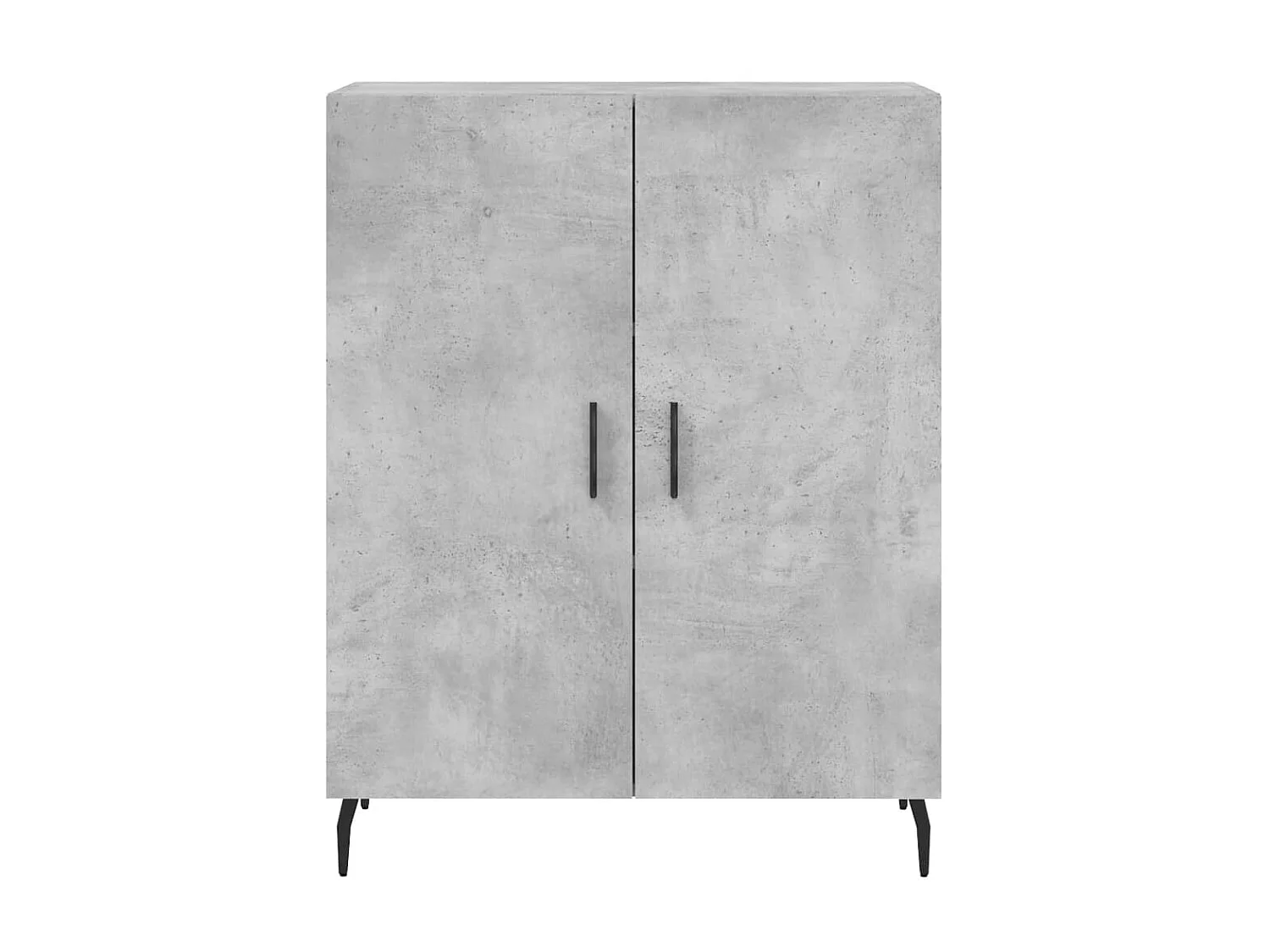 Buffet gris béton 69,5x34x90 cm bois d'ingénierie QWE32645