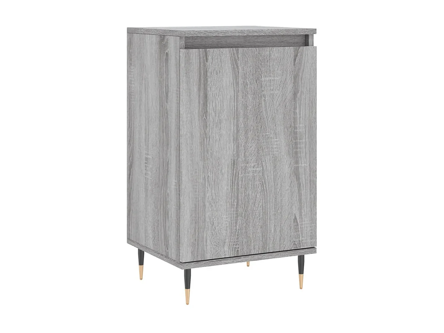 lot de 2 Buffets sonoma gris 40x35x70 cm bois d'ingénierie QWE53065