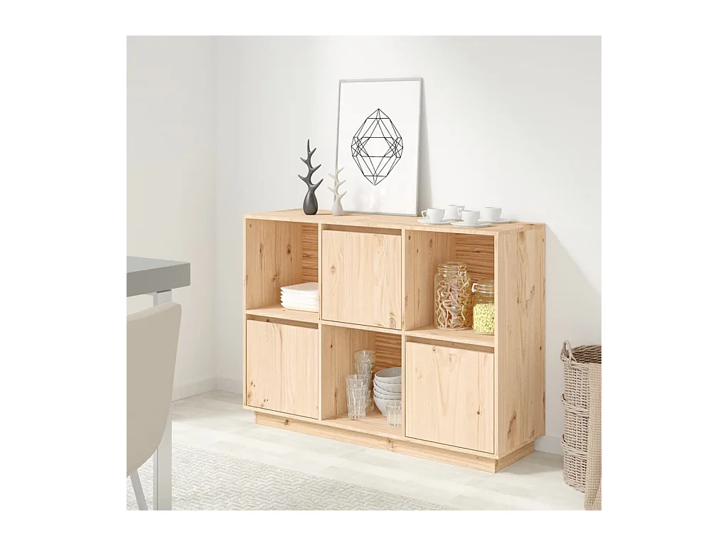 Buffet 110,5x35x80 cm Bois massif de pin EGER55696