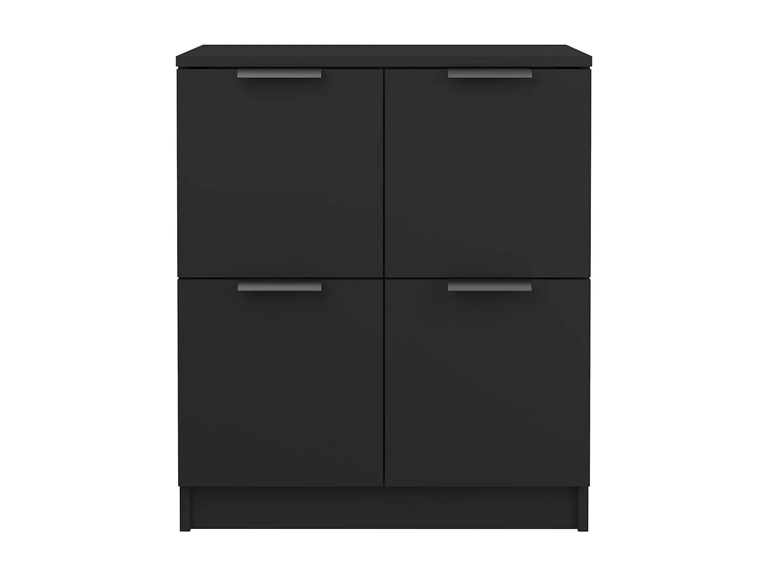 Dressoir 60x30x70 cm bewerkt hout zwart NL721289