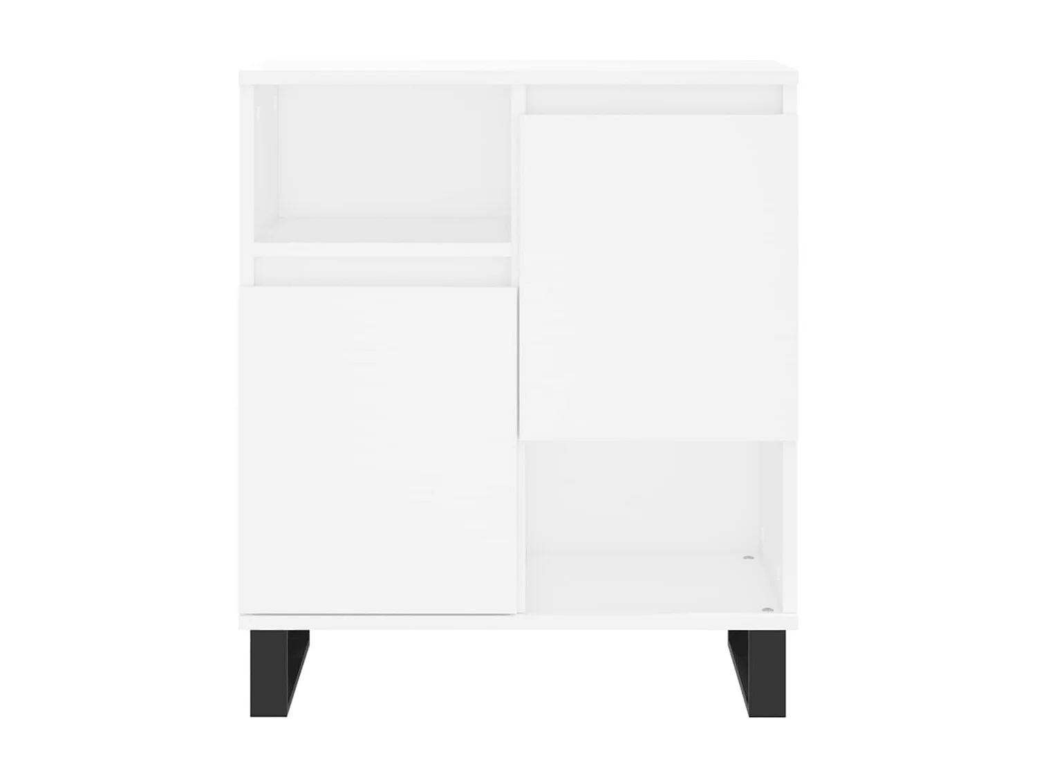 Dressoir 60x35x70 cm bewerkt hout wit NL848661