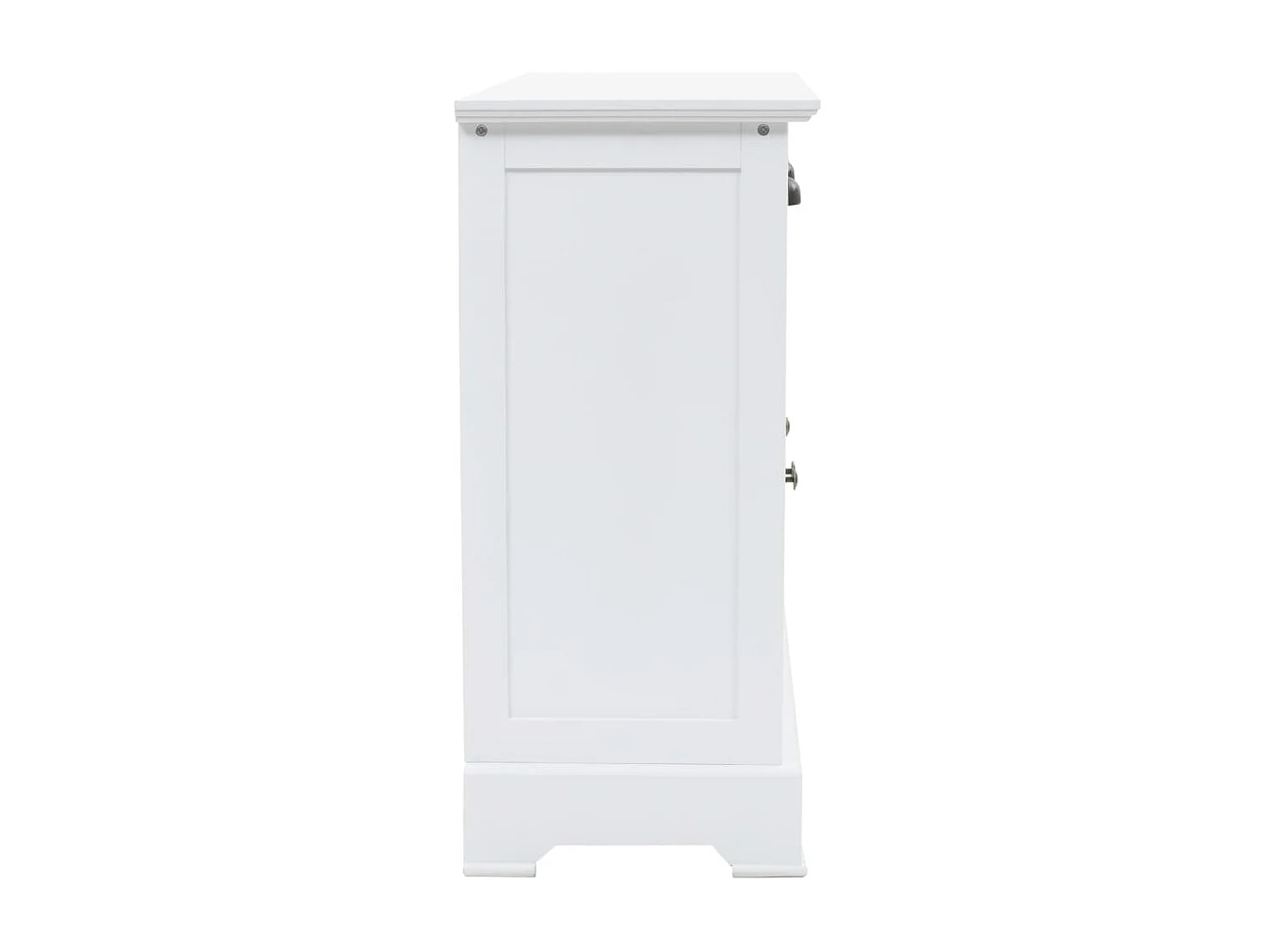 Aparador com 3 portas em MDF e madeira de pinho 105x35x77,5 cm PT955270