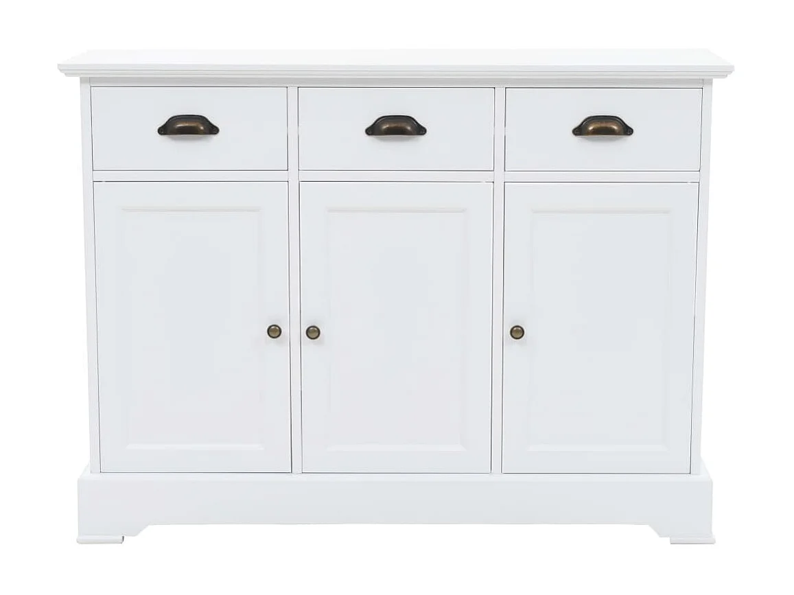 Buffet avec 3 portes MDF et Bois de pin 105x35x77,5 cm EGER92303