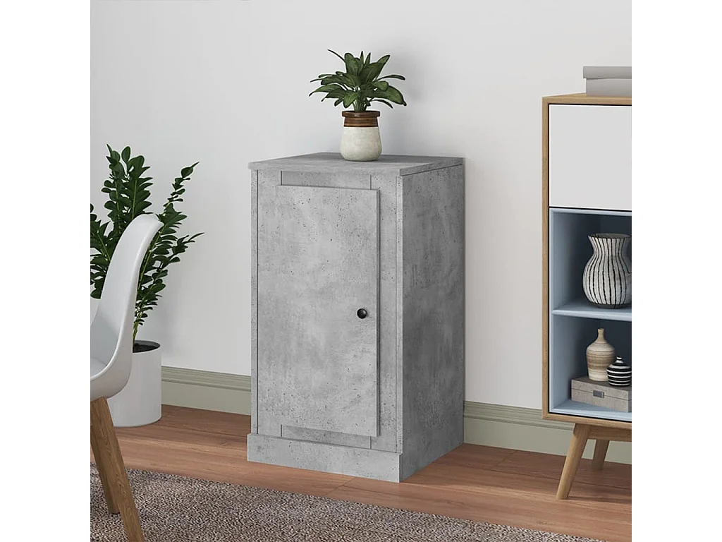 Buffet gris béton 37,5x35,5x67,5 cm bois d'ingénierie EGER75573