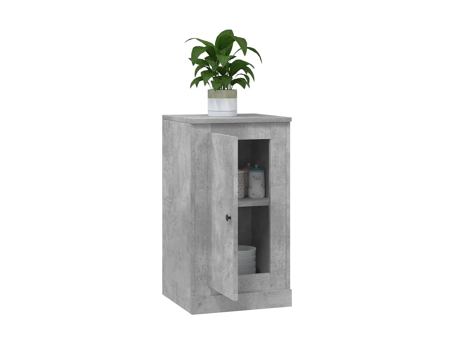 Buffet gris béton 37,5x35,5x67,5 cm bois d'ingénierie EGER75573