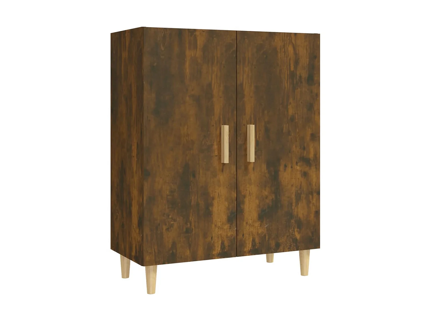 Dressoir 70x34x90 cm bewerkt hout gerookt eikenkleurig NL45445