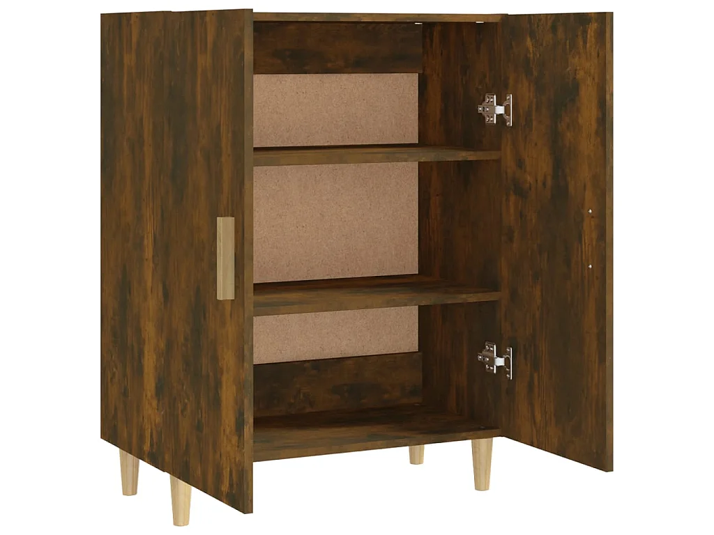 Dressoir 70x34x90 cm bewerkt hout gerookt eikenkleurig NL45445