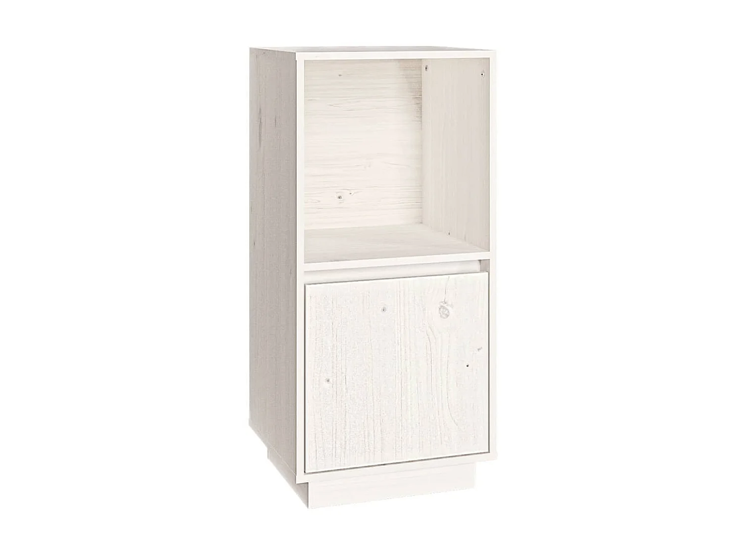 Dressoir 38x35x80 cm massief grenenhout wit NL464625