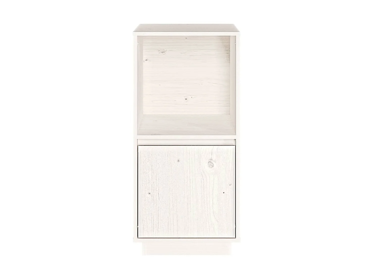 Dressoir 38x35x80 cm massief grenenhout wit NL464625