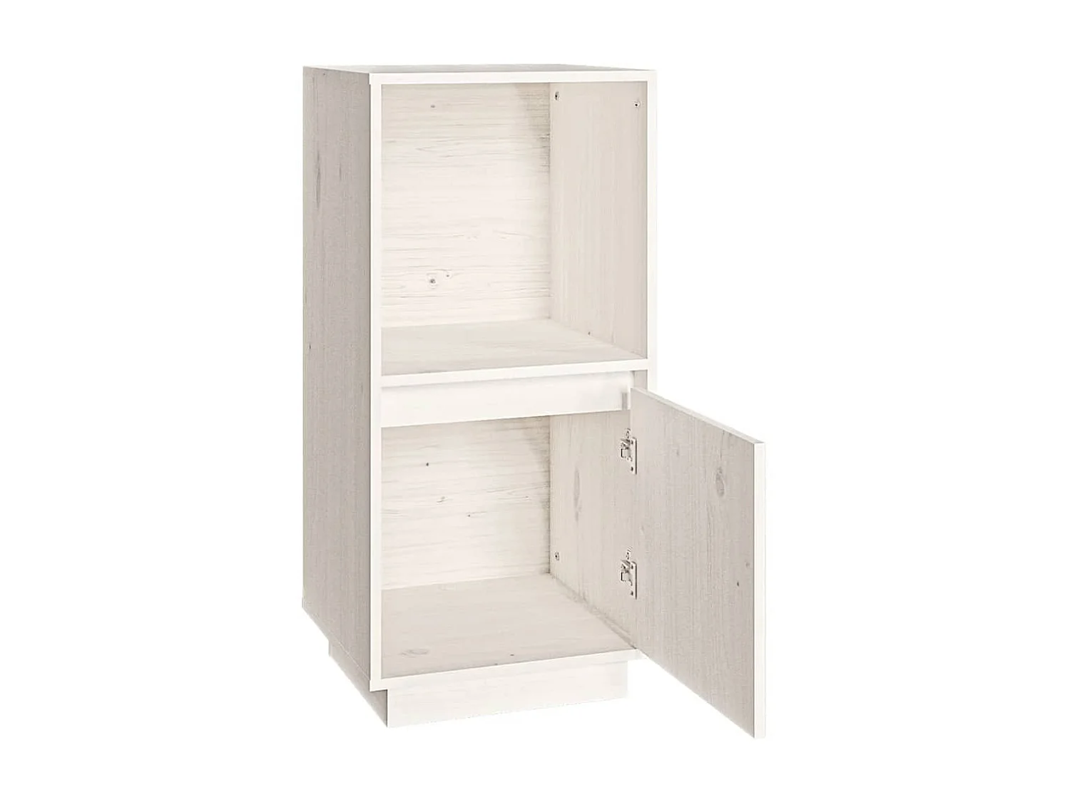 Dressoir 38x35x80 cm massief grenenhout wit NL464625