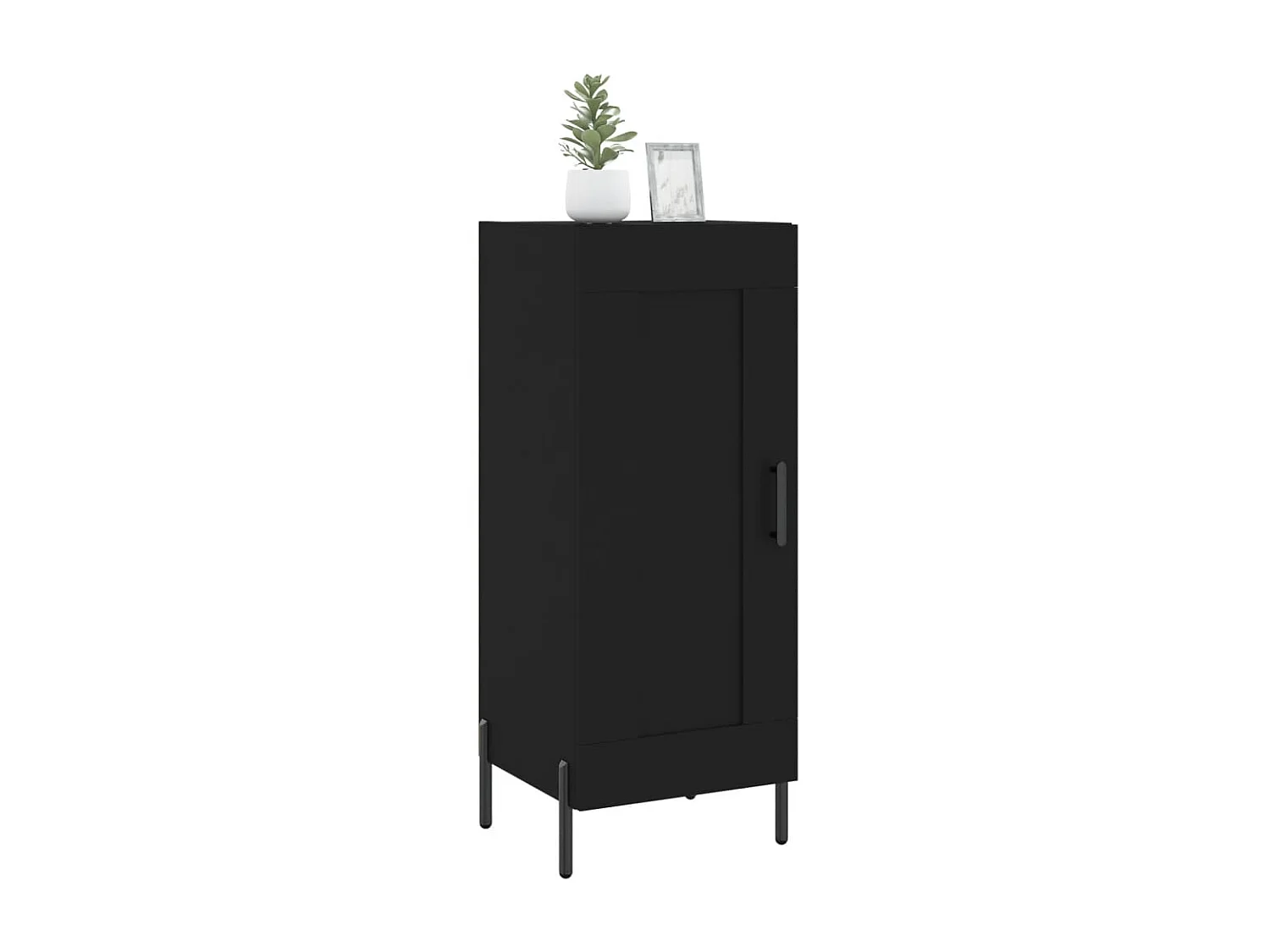 Buffet Noir 34,5x34x90 cm Bois d'ingénierie QWE14090