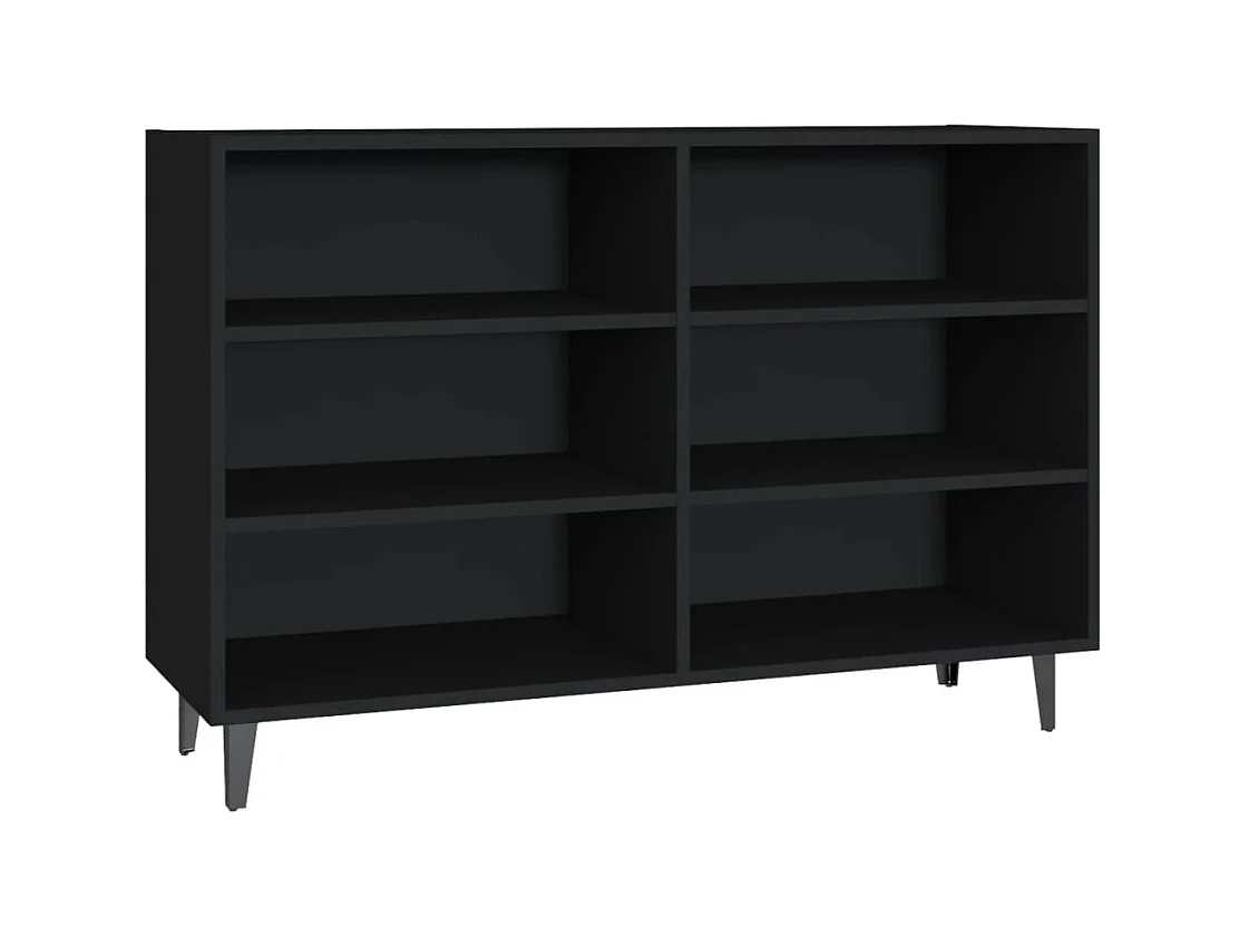 Buffet Noir 103,5x35x70 cm Aggloméré EGER49214