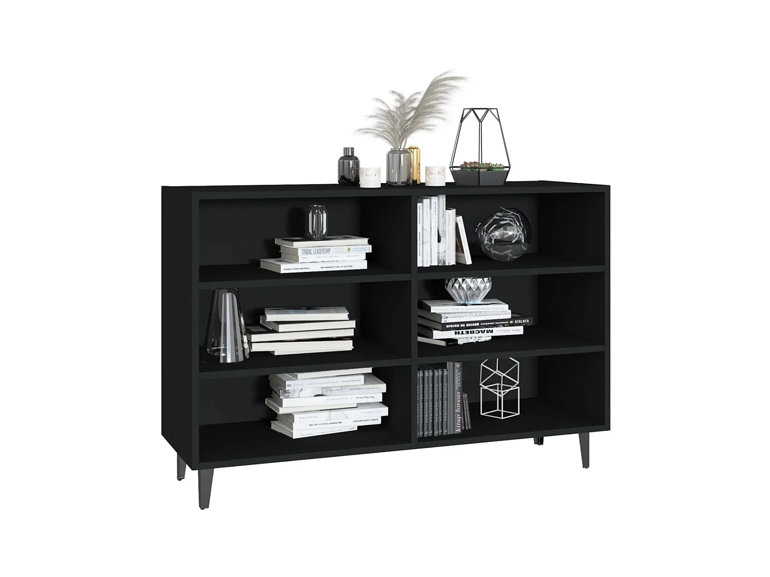 Buffet Noir 103,5x35x70 cm Aggloméré EGER49214