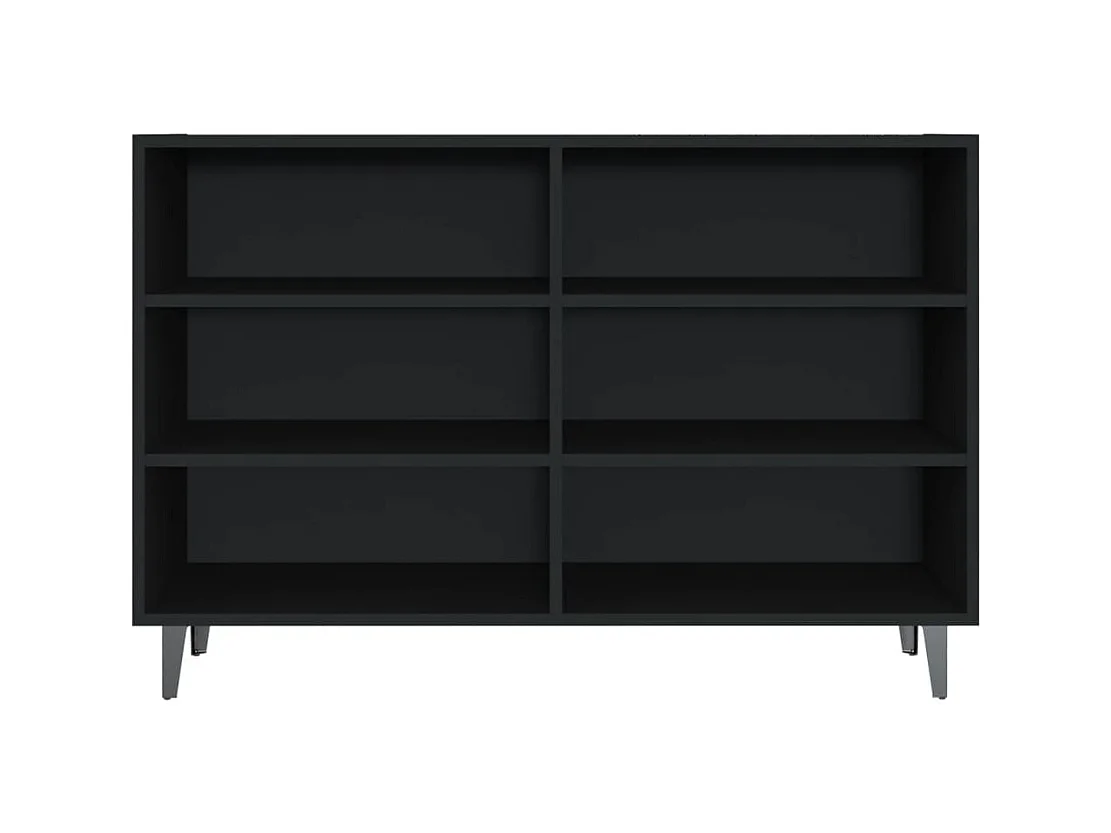 Buffet Noir 103,5x35x70 cm Aggloméré EGER49214