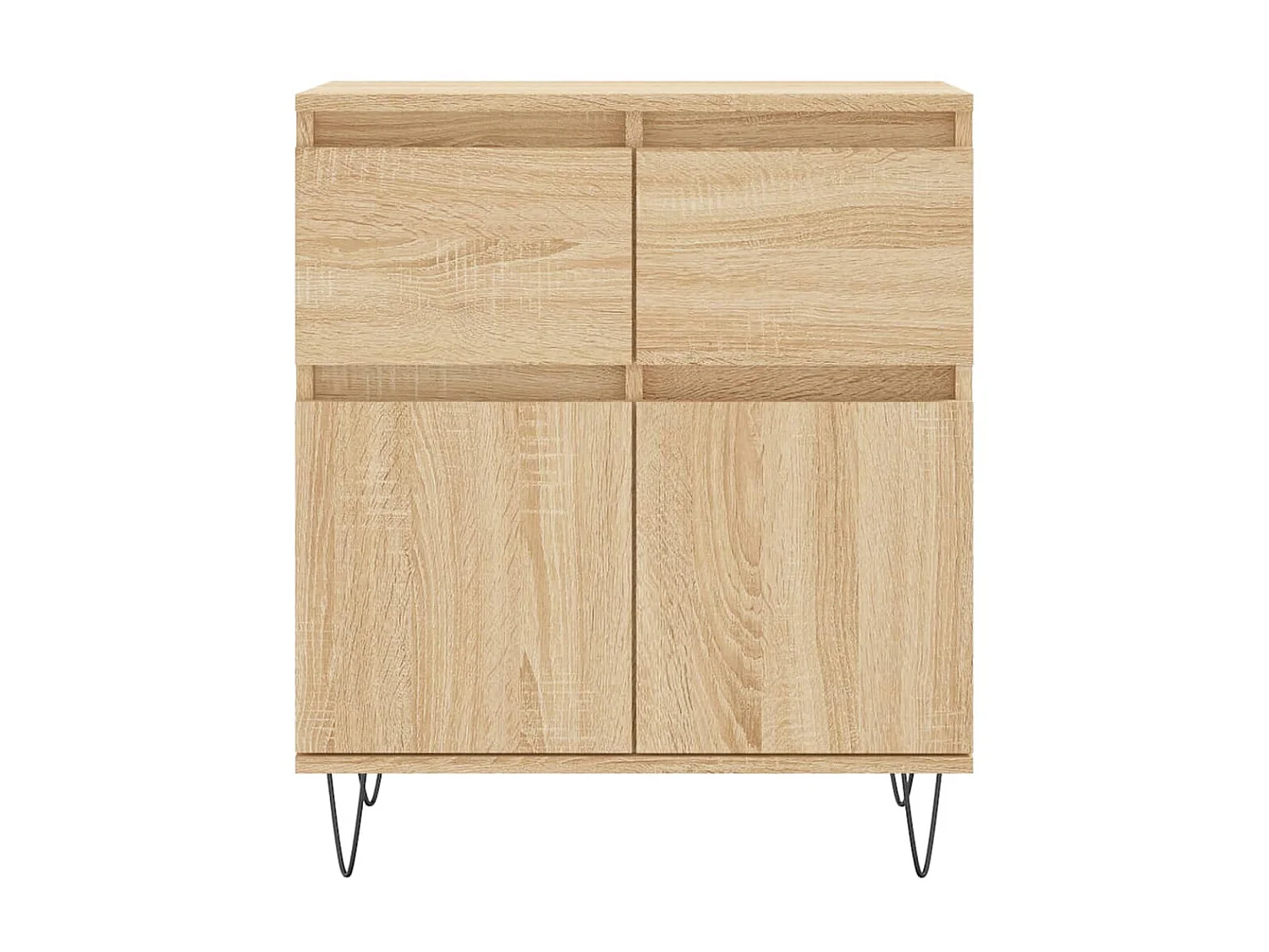 Buffet Chêne sonoma 60x35x70 cm Bois d'ingénierie QWE23568