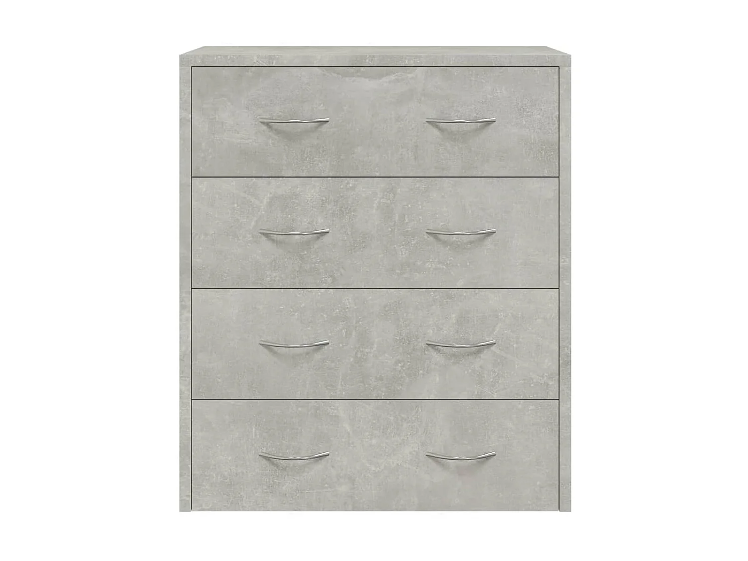 Aparador com 4 gavetas 60x30,5x71 cm cinzento cimento PT473288