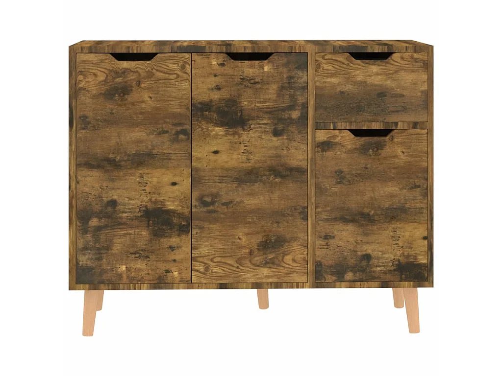 Buffet chêne fumé 90x30x72 cm bois d'ingénierie EGER29218