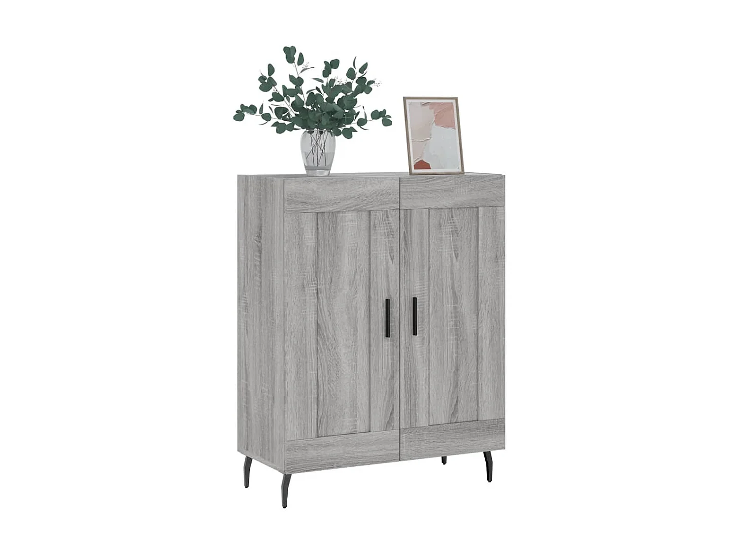 Buffet sonoma gris 69,5x34x90 cm bois d'ingénierie QWE86518