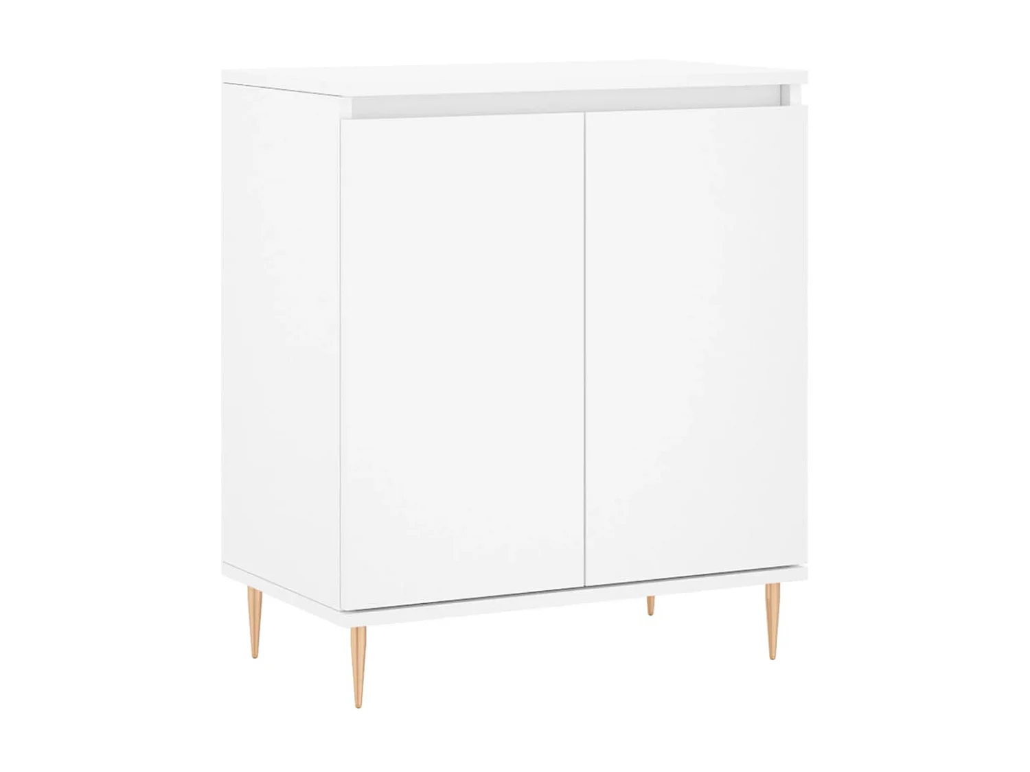 Buffet Blanc 60x35x70 cm Bois d'ingénierie QWE47889