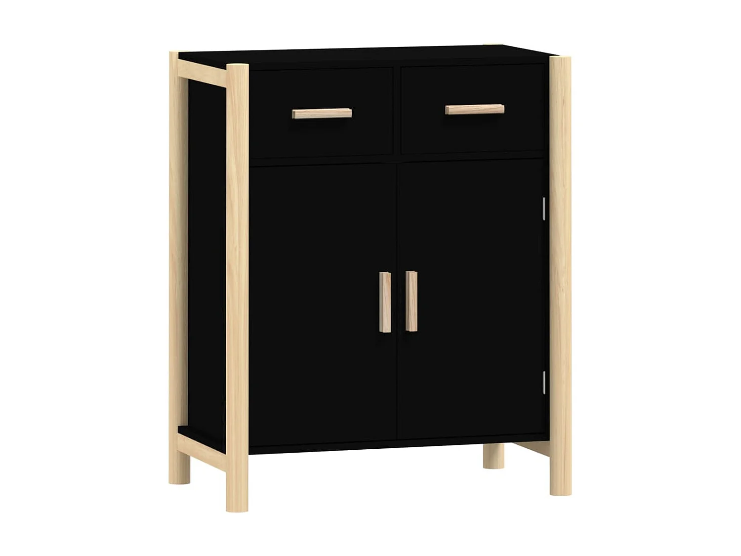 Buffet Noir 62x38x75 cm Bois d'ingénierie EGER34696
