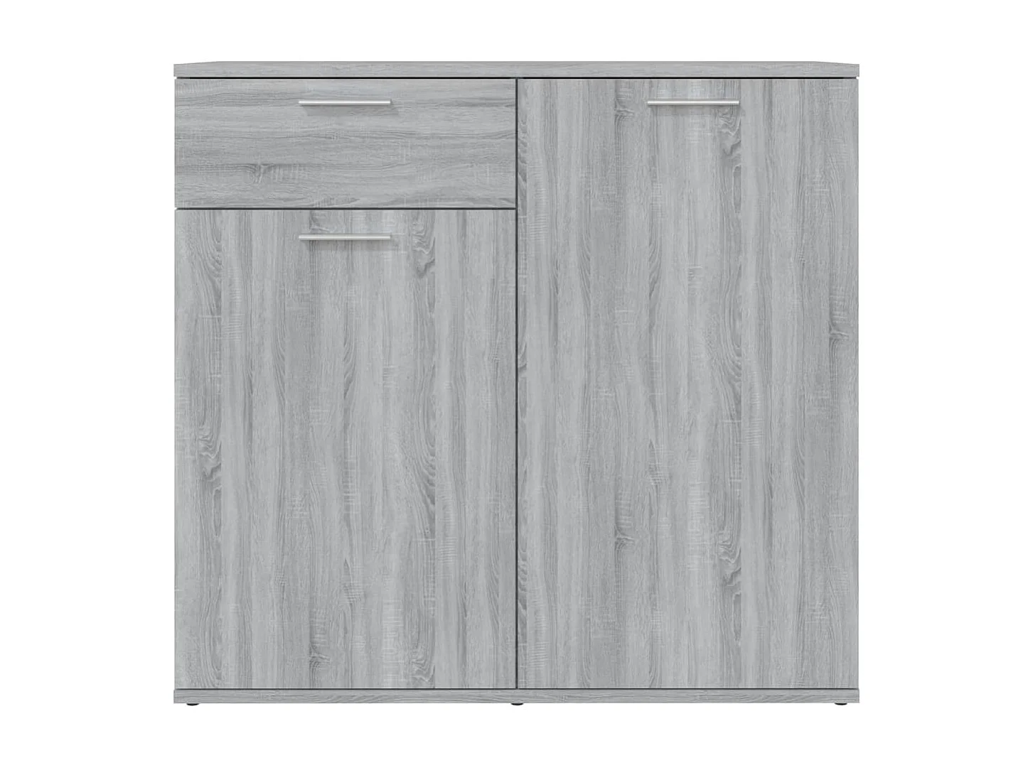 Dressoir 80x36x75 cm bewerkt hout grijs sonoma eikenkleurig NL984962