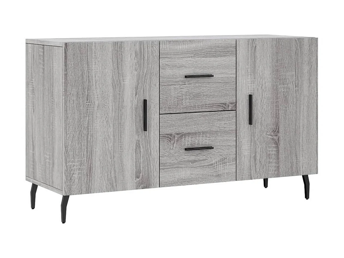 Buffet sonoma gris 100x36x60 cm bois d'ingénierie QWE72492