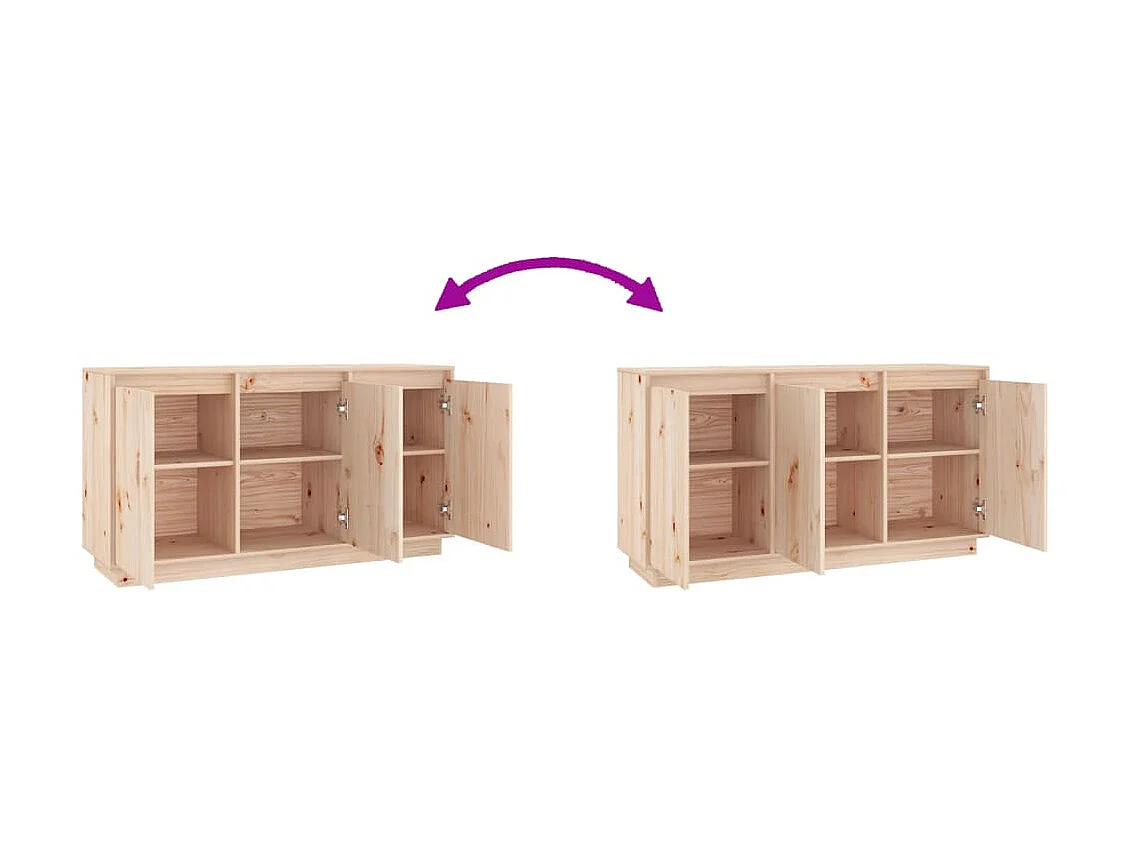 Buffet 111x34x60 cm Bois massif de pin EGER62737