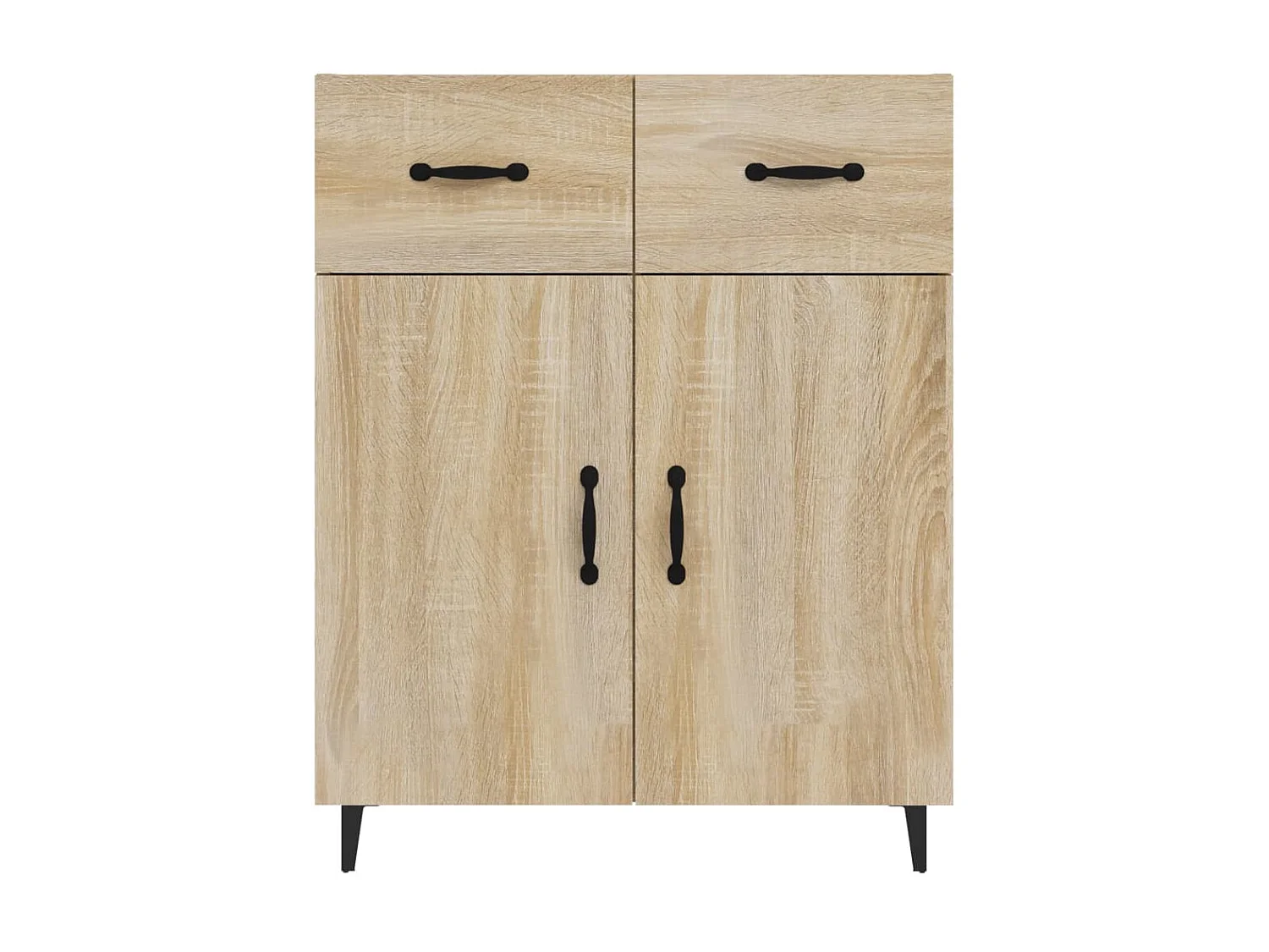 Dressoir 69,5x34x90 cm bewerkt hout sonoma eikenkleurig NL49070