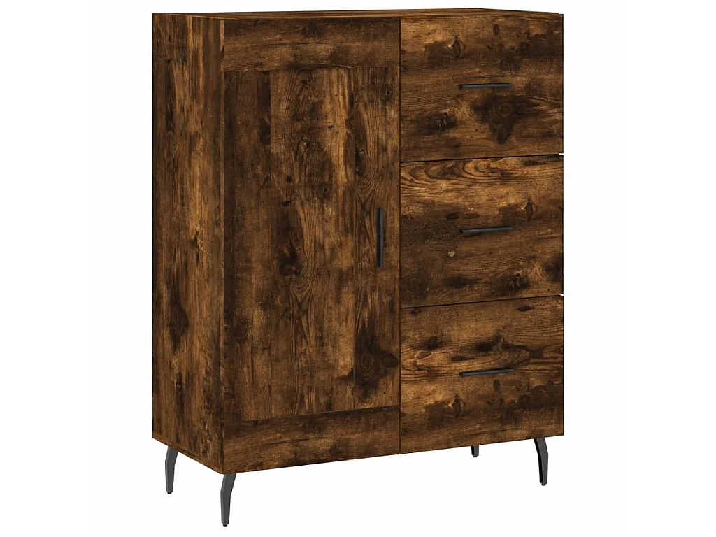 Aparador 69,5x34x90 cm derivados de madeira cor carvalho fumado PT403577