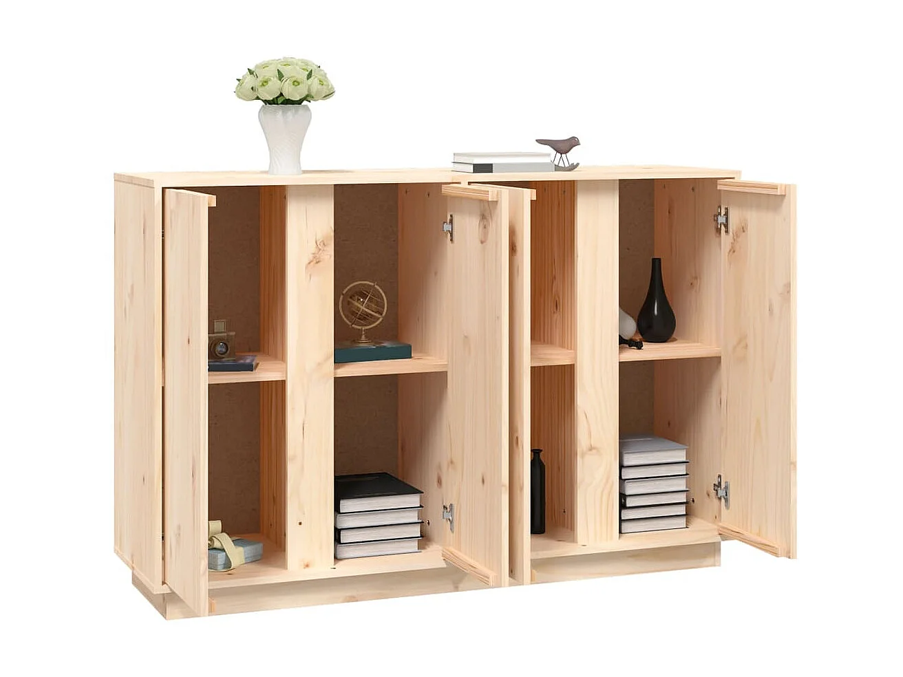 Buffet 120x35x80 cm Bois massif de pin PEWV30725