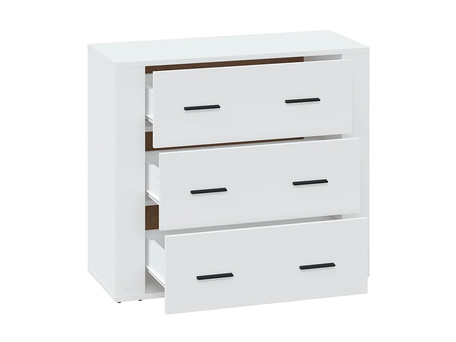 Buffet Blanc 80x33x70 cm Bois d'ingénierie EGER98687