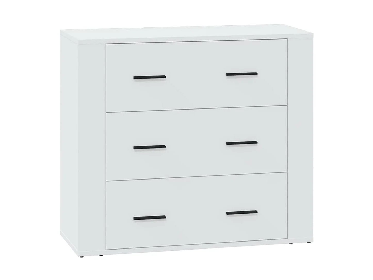 Buffet Blanc 80x33x70 cm Bois d'ingénierie EGER98687