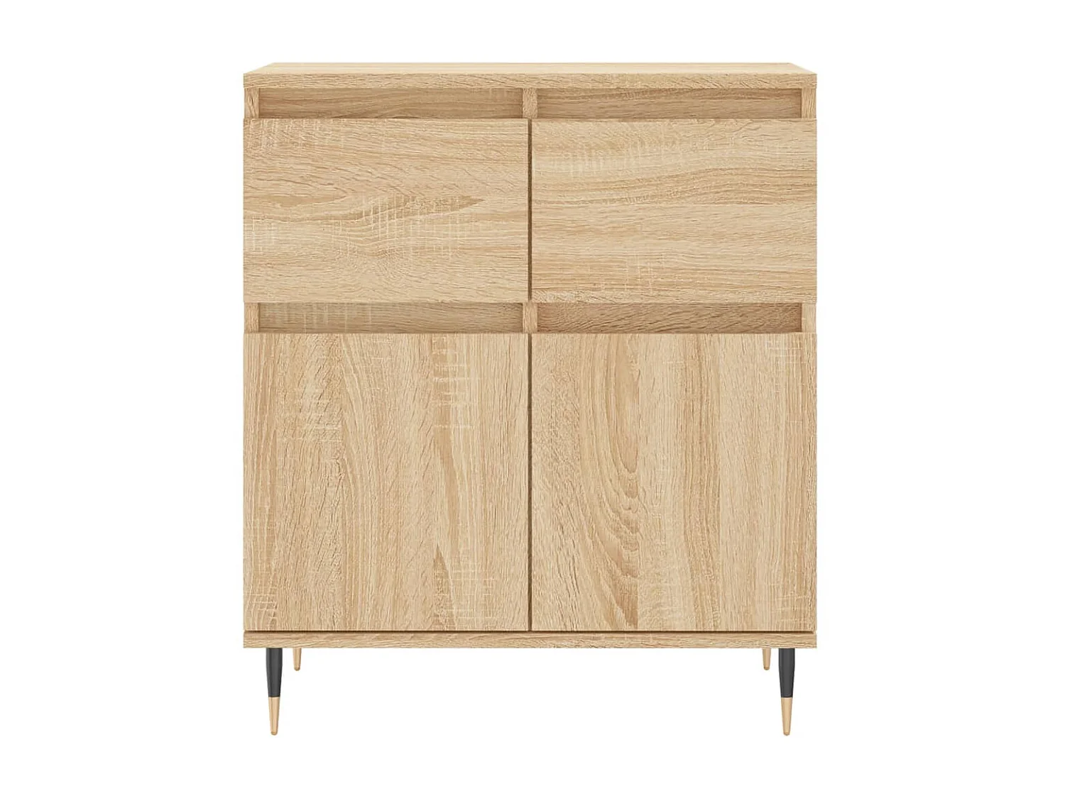 Dressoir 60x35x70 cm bewerkt hout sonoma eikenkleurig NL28337