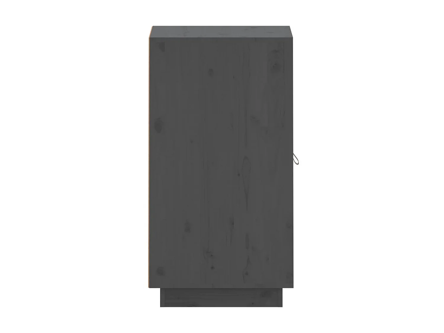 Aparador de madera maciza de pino gris 34x40x75 cm ES99149