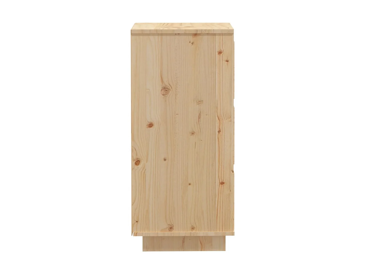 Aparador 2 uds madera maciza de pino 32x34x75 cm ES77844